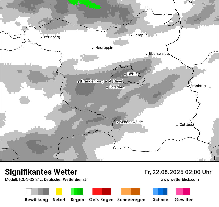 Modellkarten Signifikantes Wetter