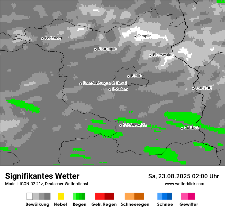 Modellkarten Signifikantes Wetter