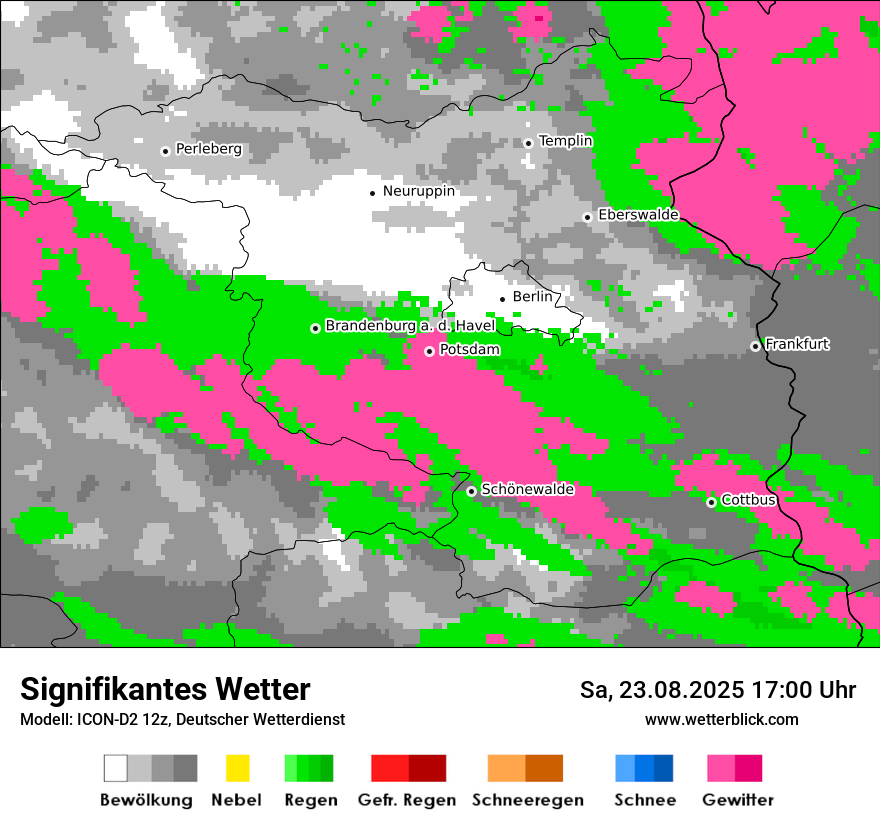 Modellkarten Signifikantes Wetter