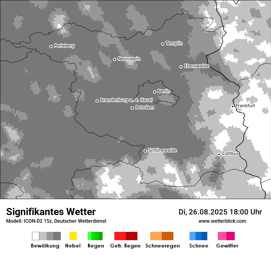 Modellkarten Signifikantes Wetter