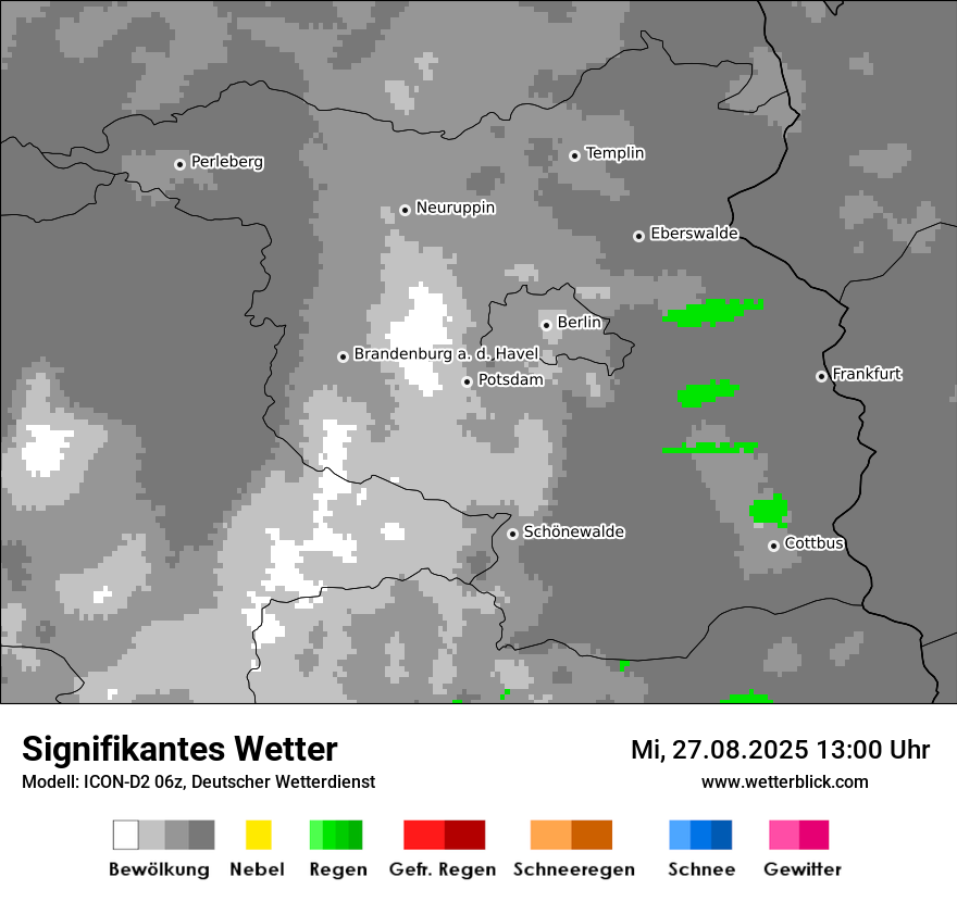 Modellkarten Signifikantes Wetter