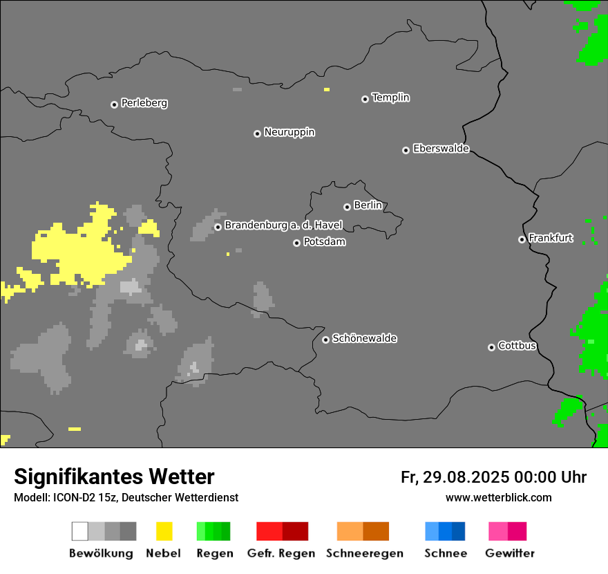 Modellkarten Signifikantes Wetter