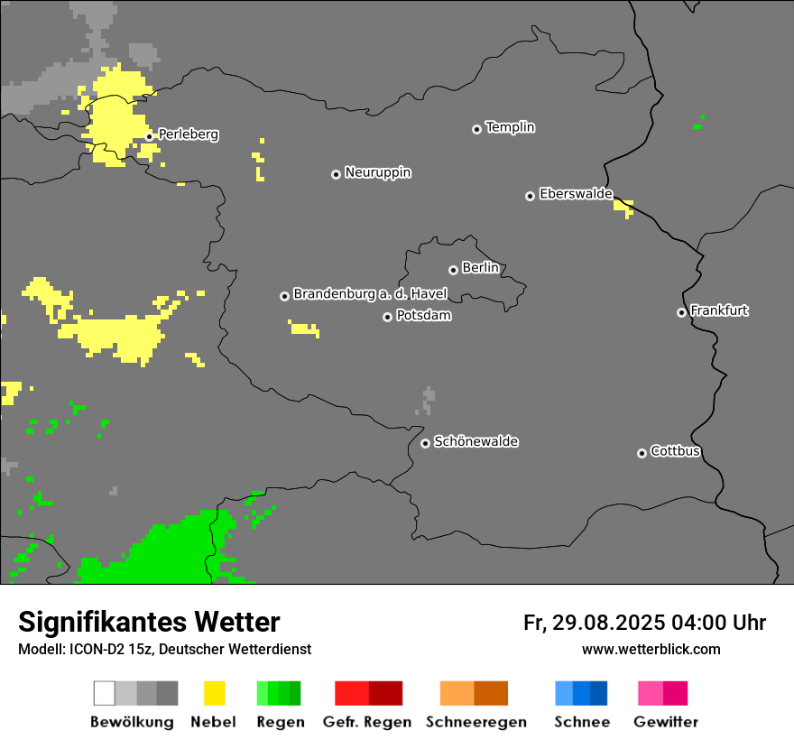 Modellkarten Signifikantes Wetter