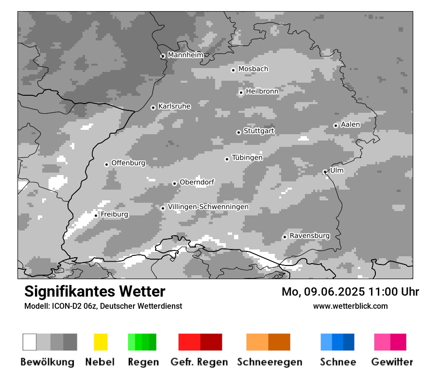 Modellkarten Signifikantes Wetter