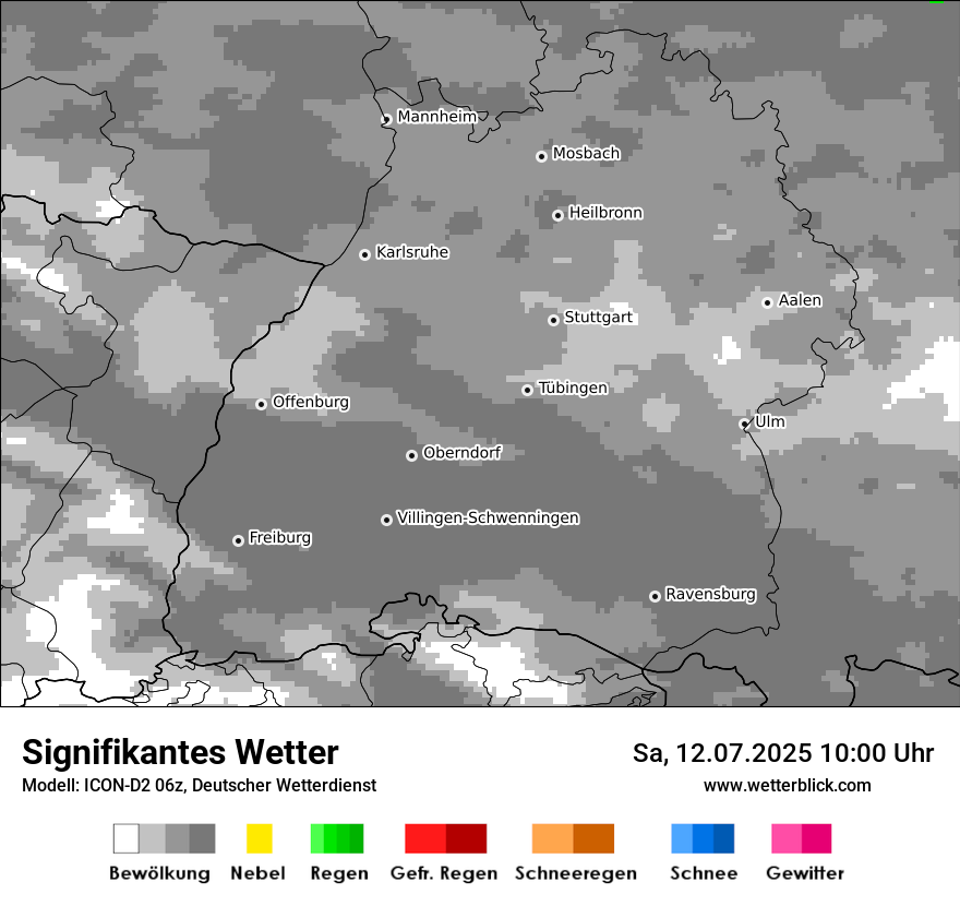 Modellkarten Signifikantes Wetter