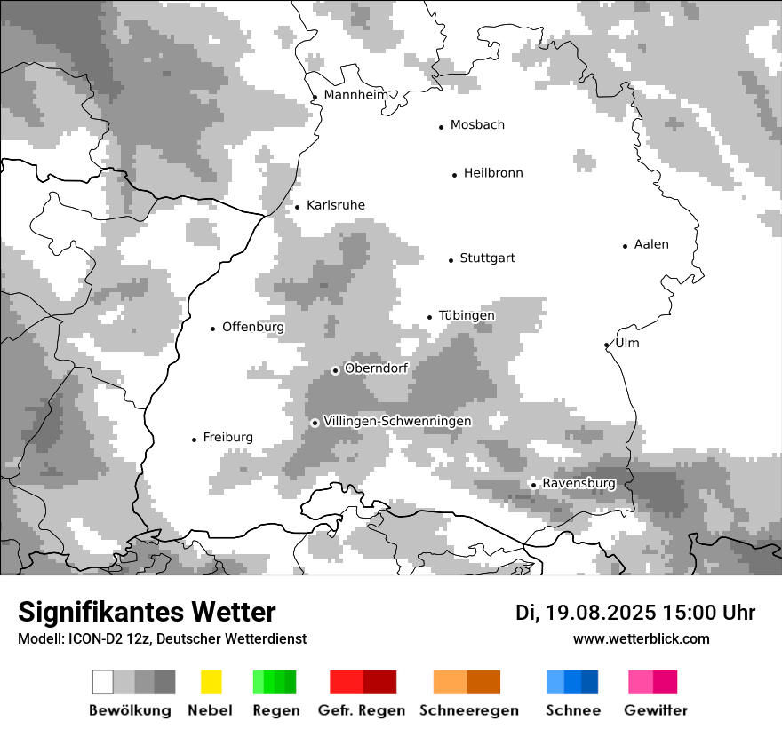 Modellkarten Signifikantes Wetter