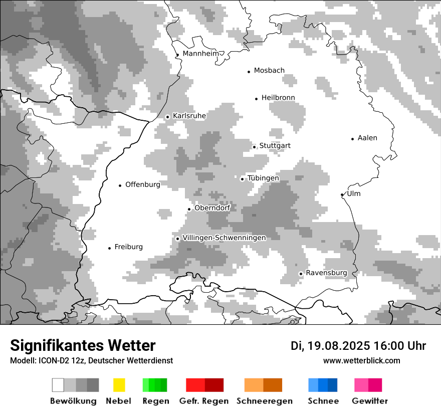 Modellkarten Signifikantes Wetter