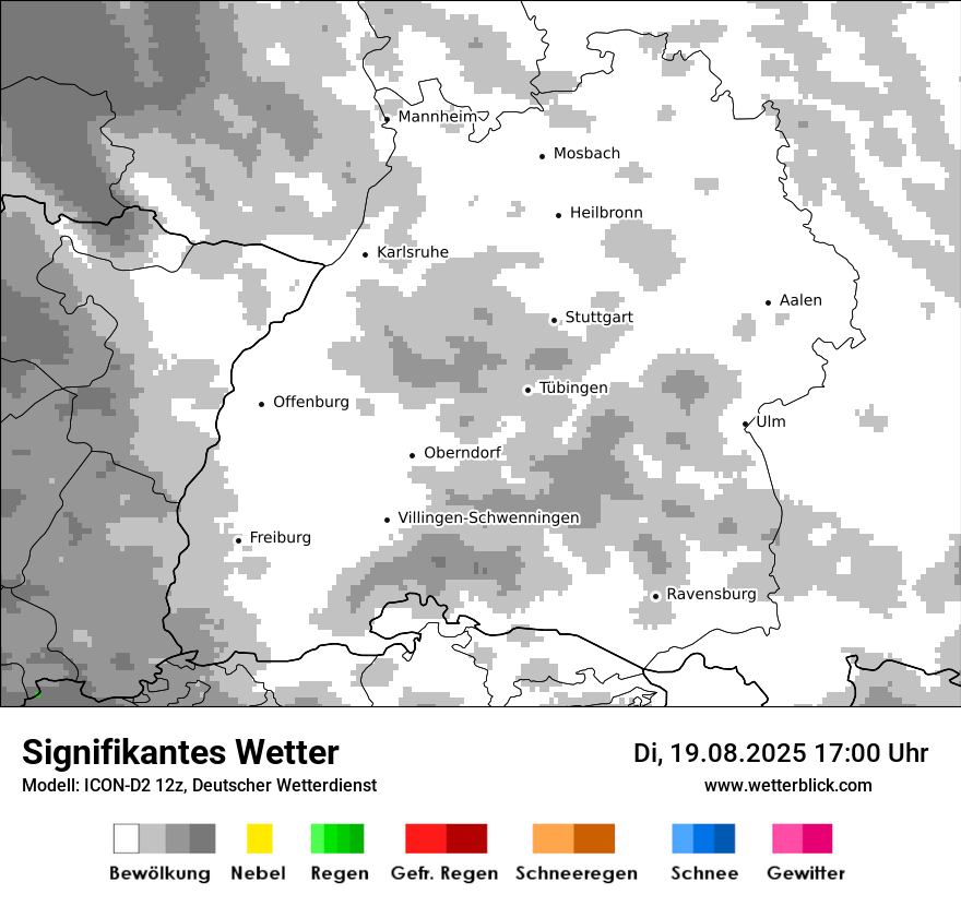 Modellkarten Signifikantes Wetter