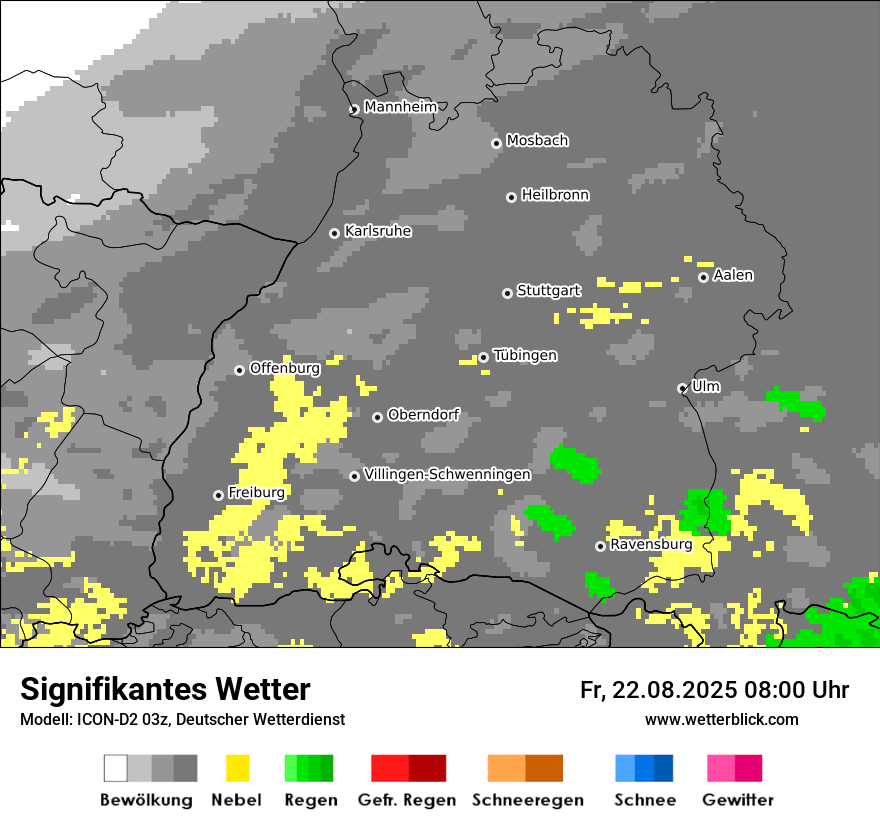 Modellkarten Signifikantes Wetter