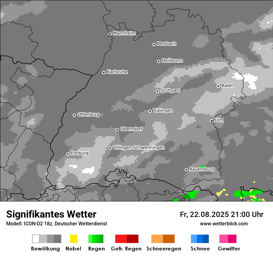 Modellkarten Signifikantes Wetter