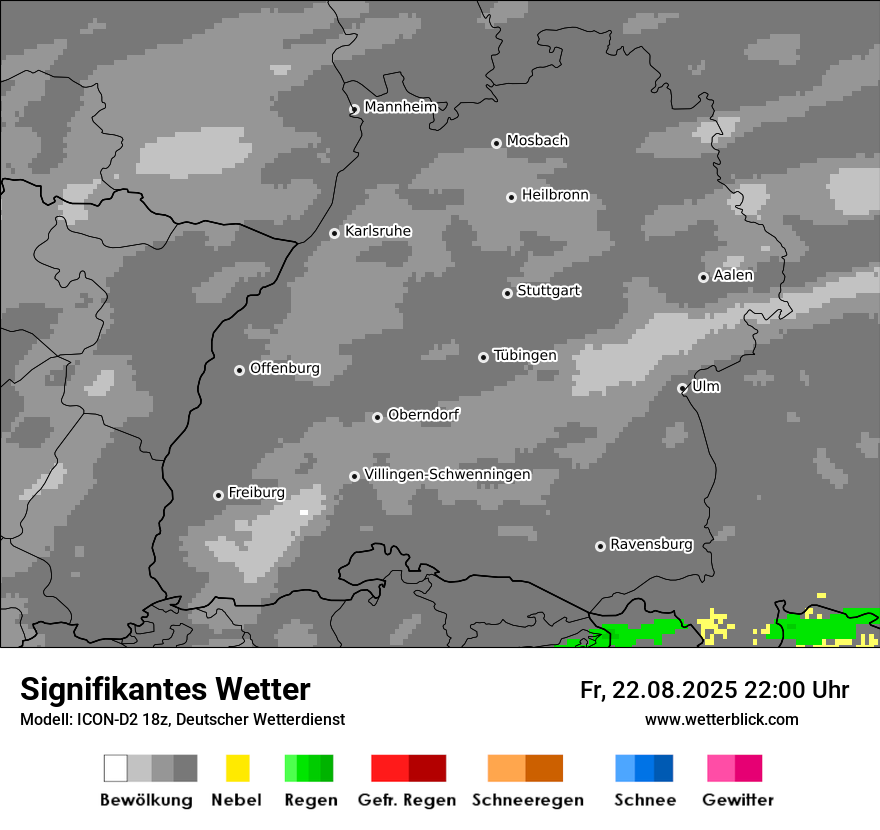 Modellkarten Signifikantes Wetter