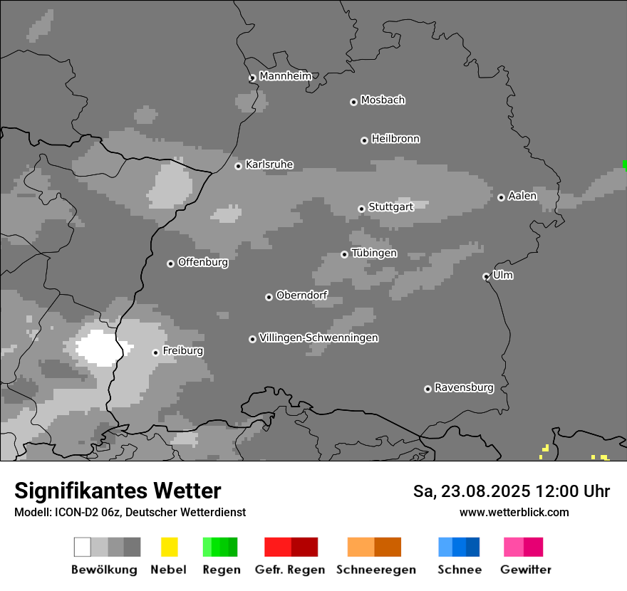 Modellkarten Signifikantes Wetter