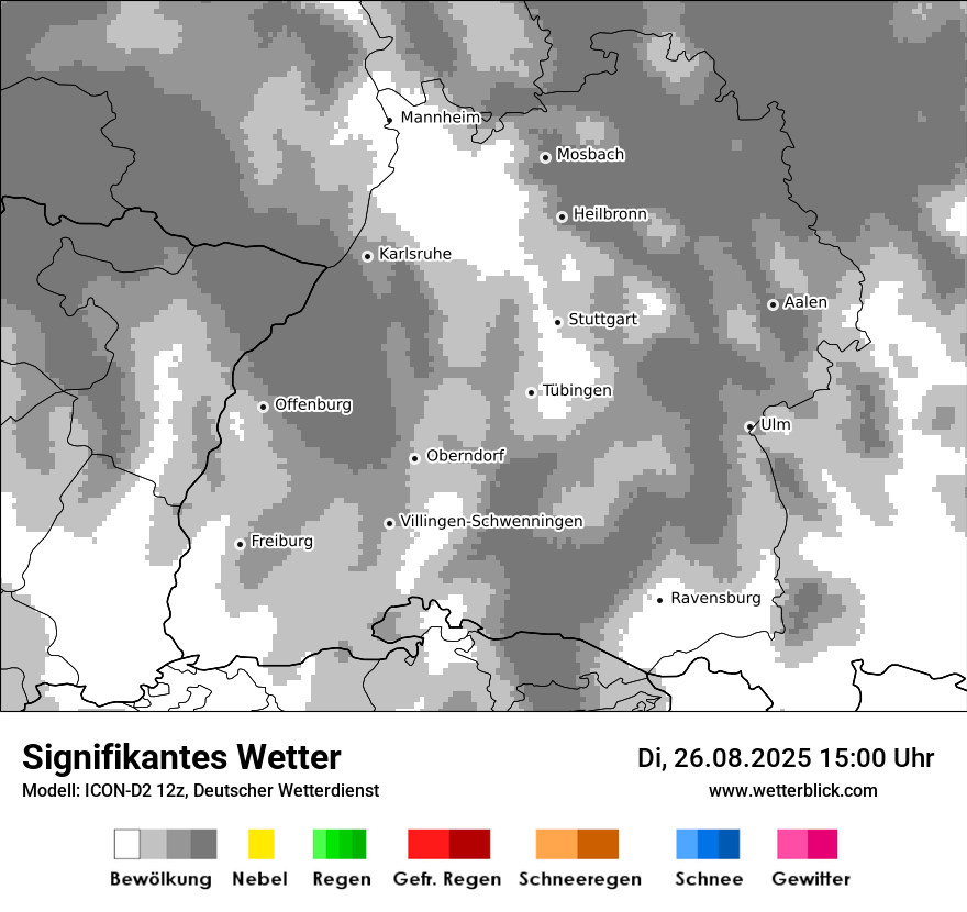 Modellkarten Signifikantes Wetter