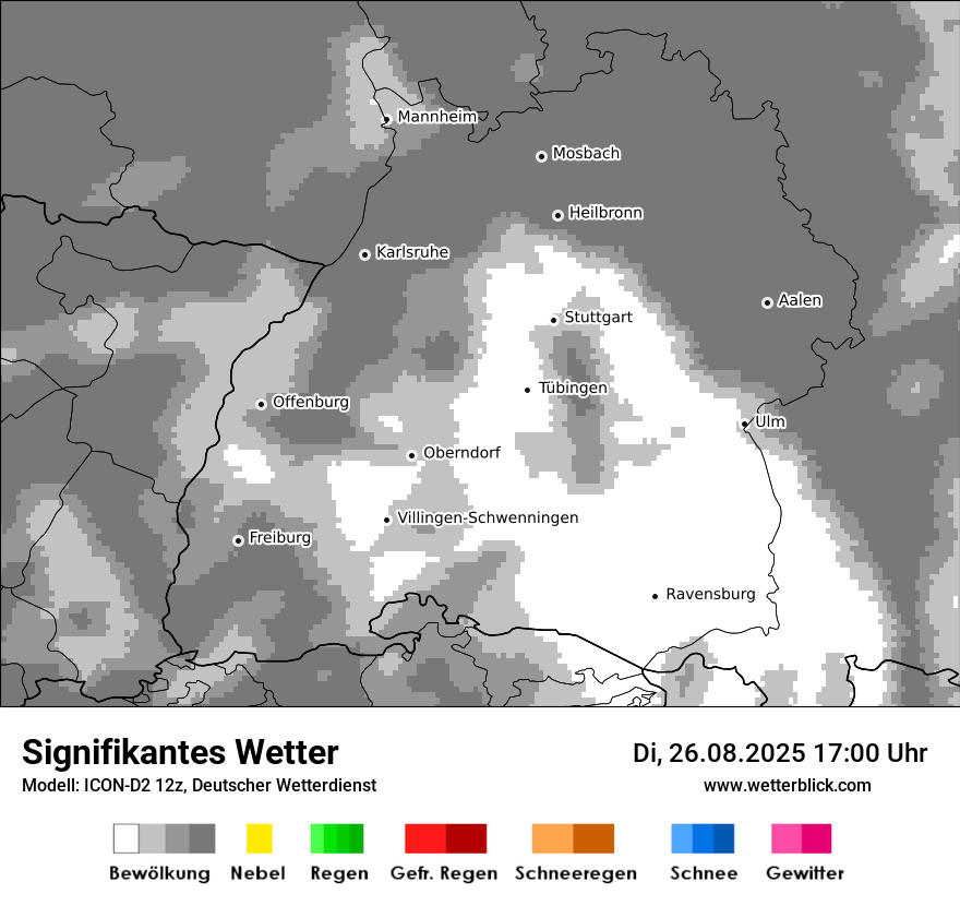 Modellkarten Signifikantes Wetter