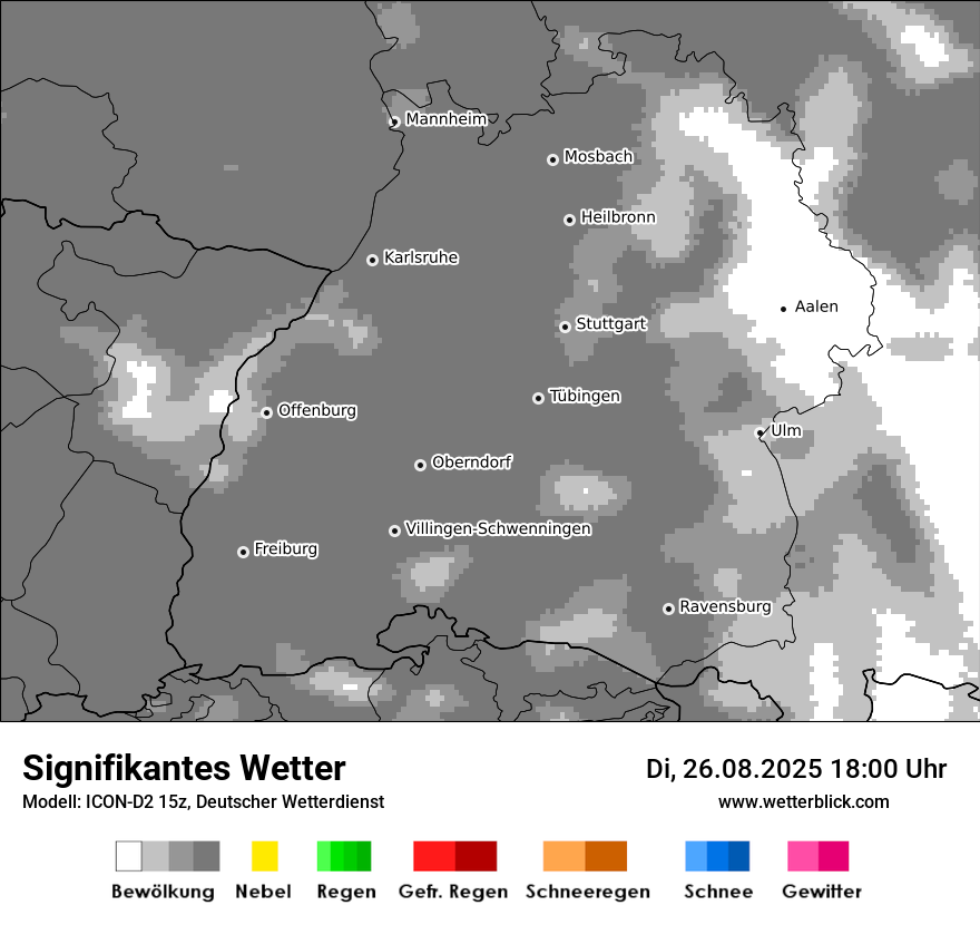 Modellkarten Signifikantes Wetter