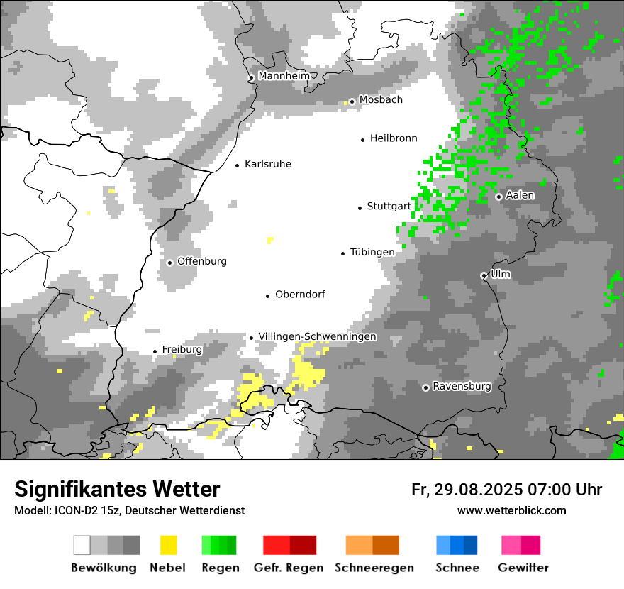 Modellkarten Signifikantes Wetter