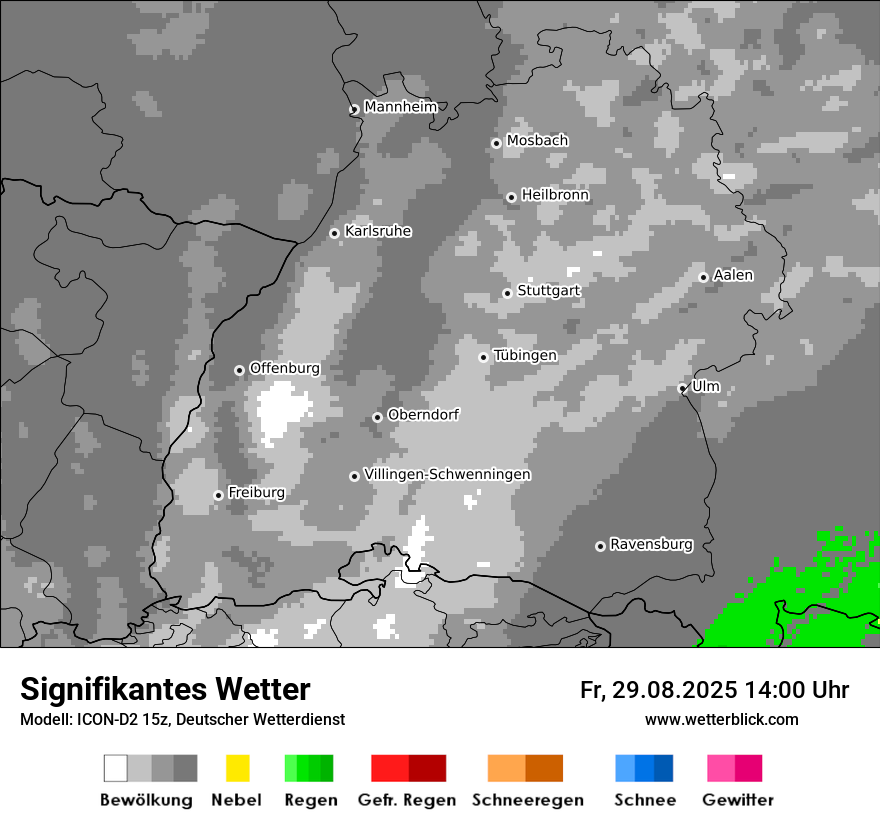 Modellkarten Signifikantes Wetter