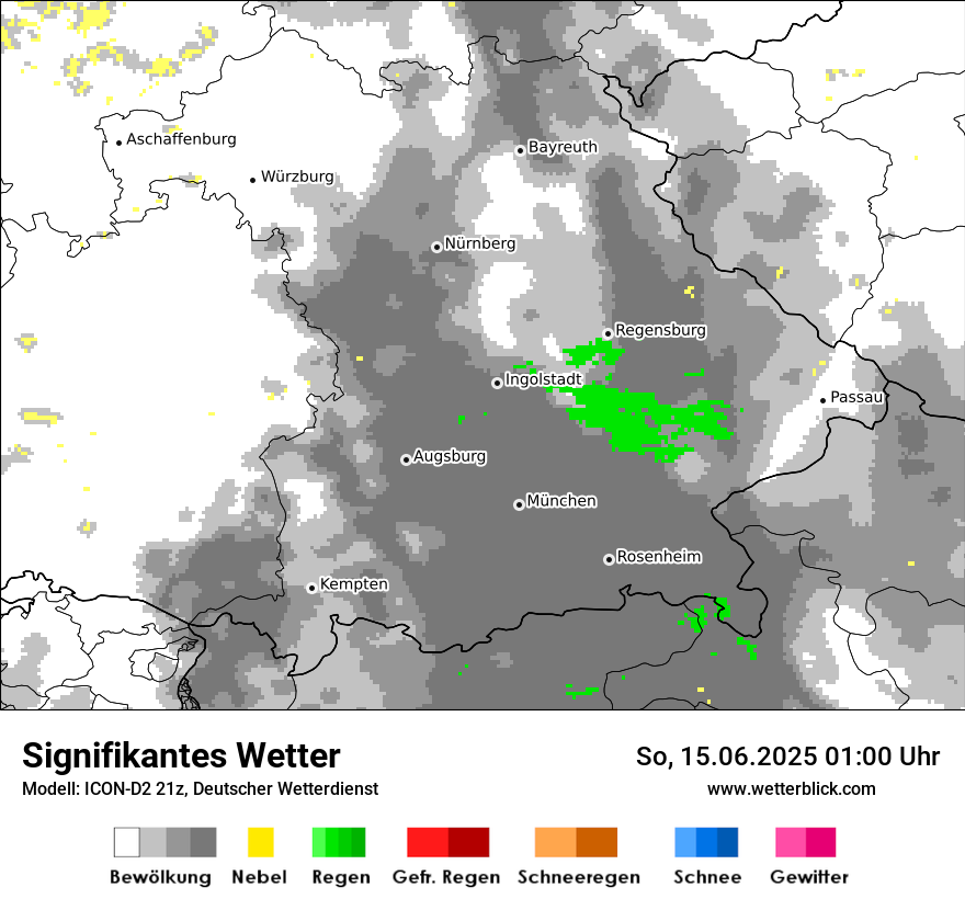 Modellkarten Signifikantes Wetter