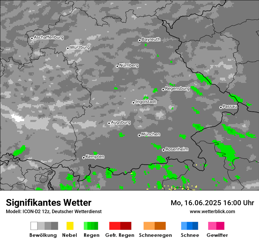 Modellkarten Signifikantes Wetter