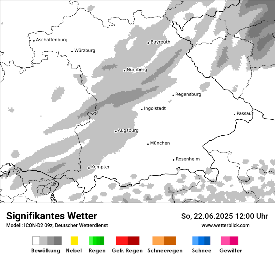 Modellkarten Signifikantes Wetter