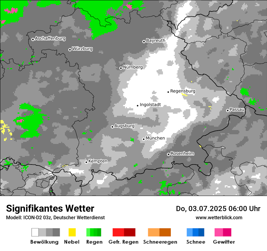 Modellkarten Signifikantes Wetter