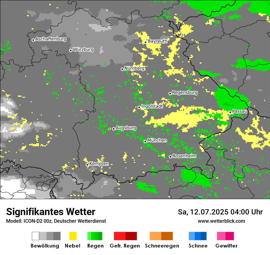 Modellkarten Signifikantes Wetter