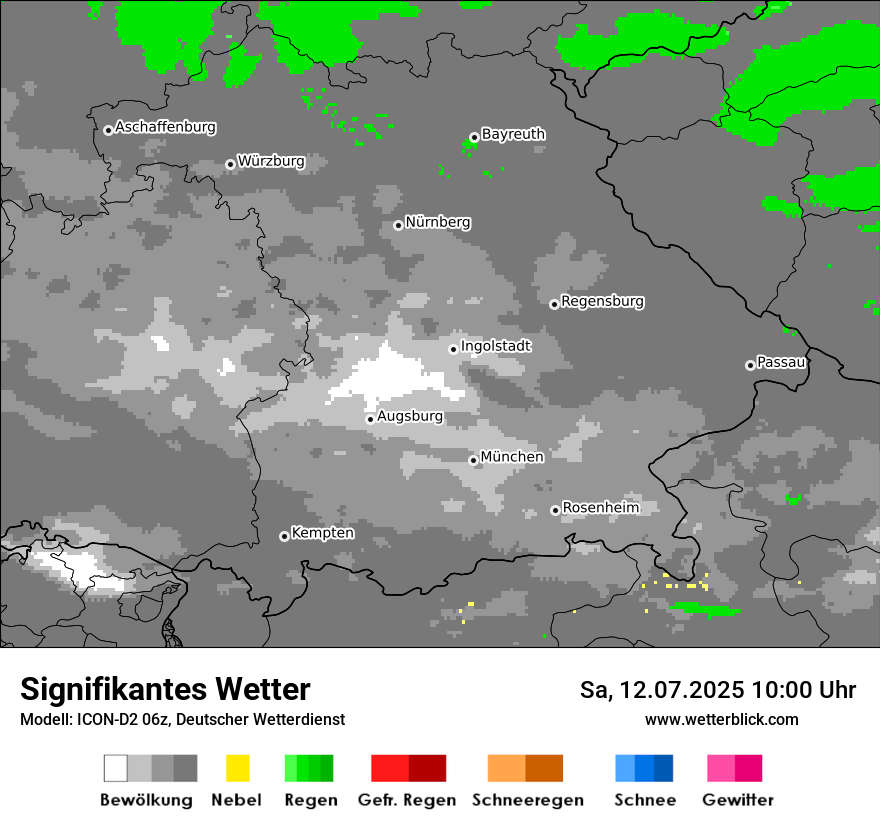 Modellkarten Signifikantes Wetter