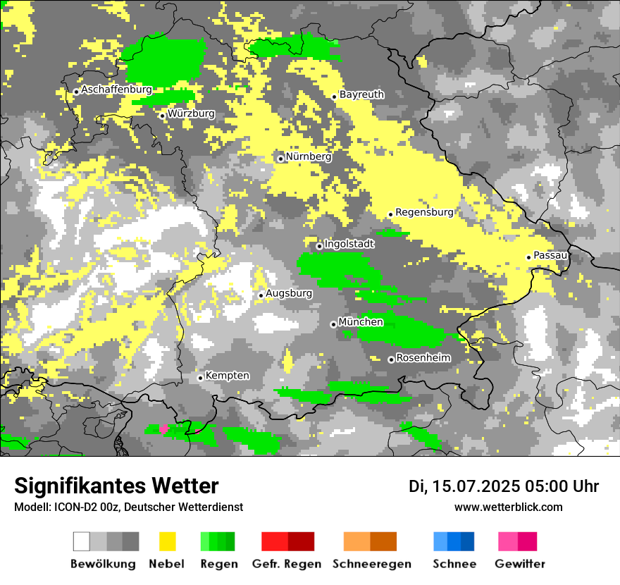 Modellkarten Signifikantes Wetter