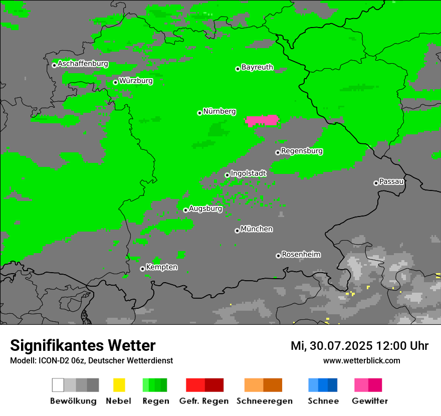 Modellkarten Signifikantes Wetter