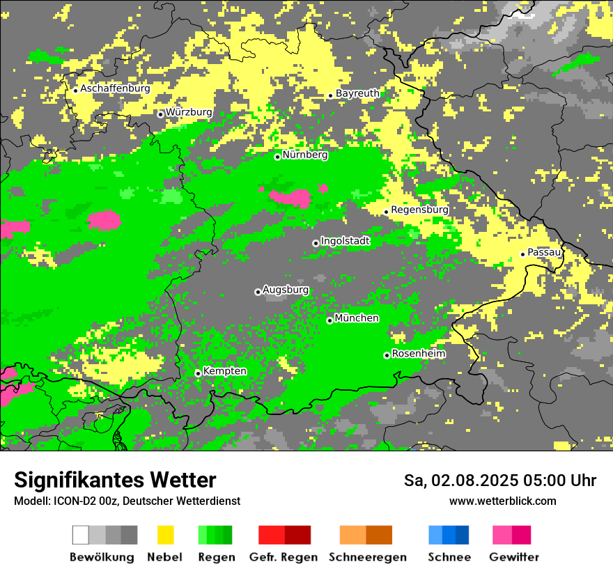 Modellkarten Signifikantes Wetter