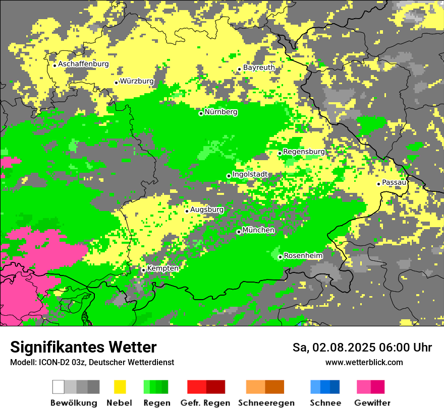 Modellkarten Signifikantes Wetter