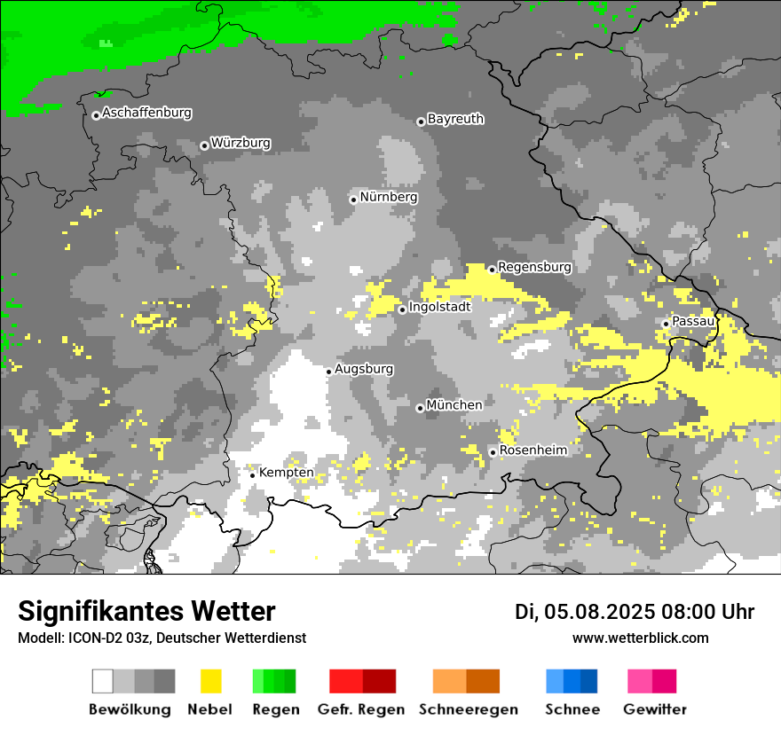 Modellkarten Signifikantes Wetter
