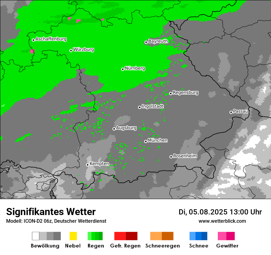 Modellkarten Signifikantes Wetter