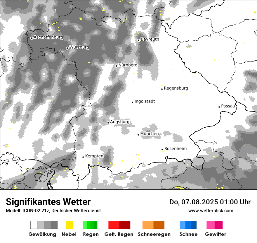 Modellkarten Signifikantes Wetter