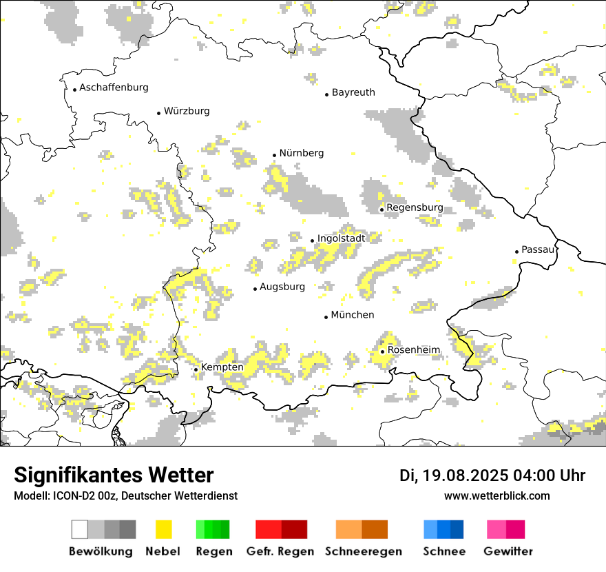 Modellkarten Signifikantes Wetter