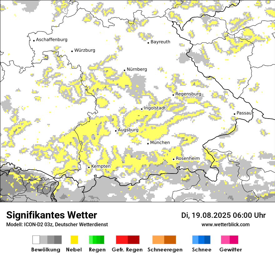 Modellkarten Signifikantes Wetter