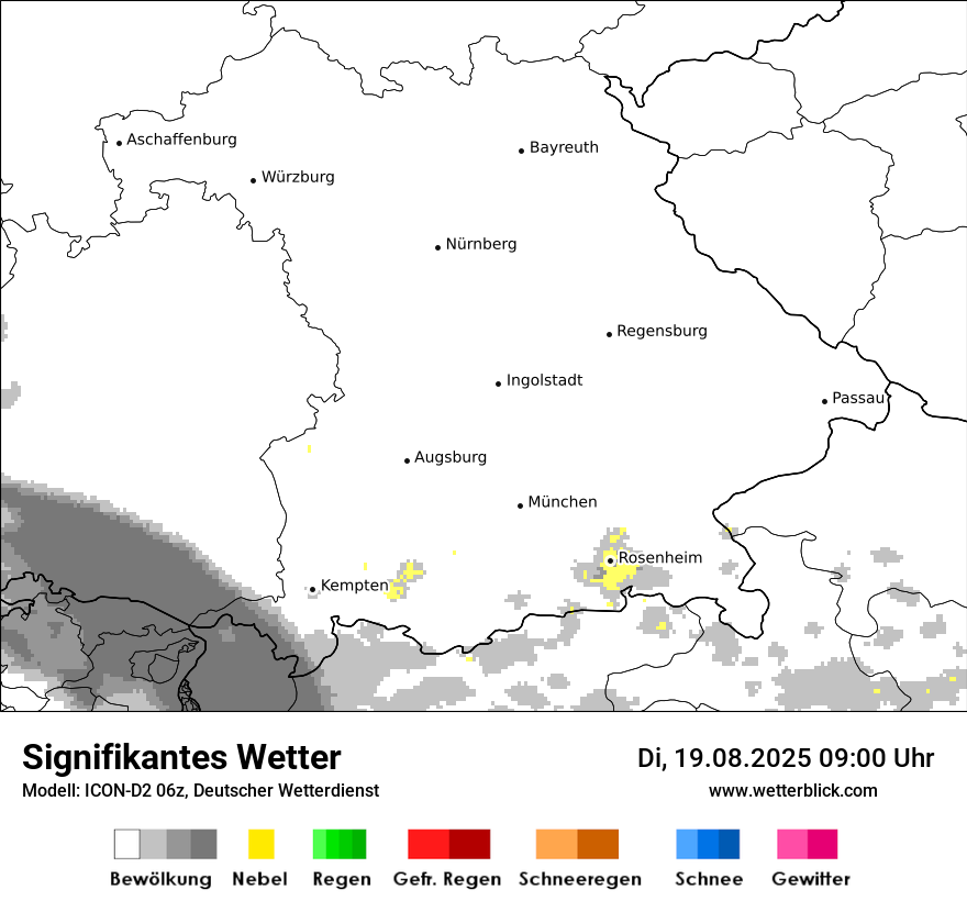 Modellkarten Signifikantes Wetter