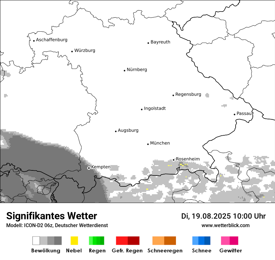 Modellkarten Signifikantes Wetter