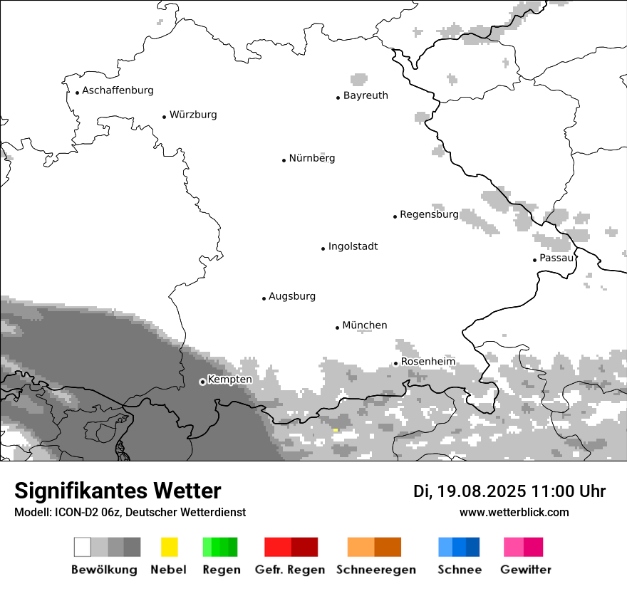 Modellkarten Signifikantes Wetter