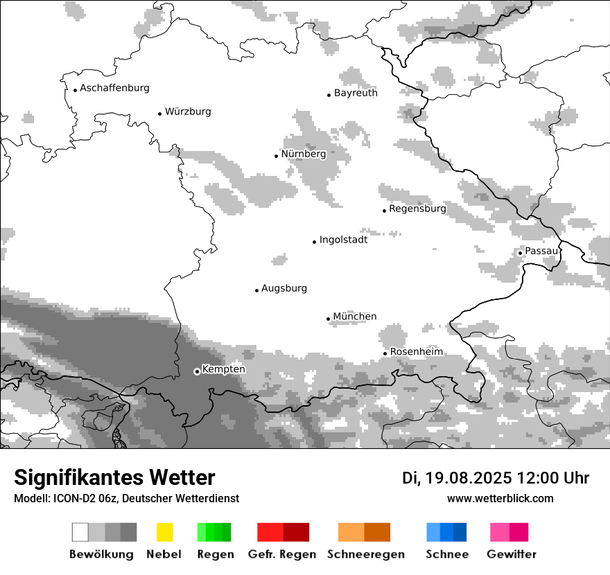 Modellkarten Signifikantes Wetter