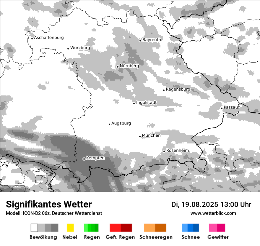 Modellkarten Signifikantes Wetter