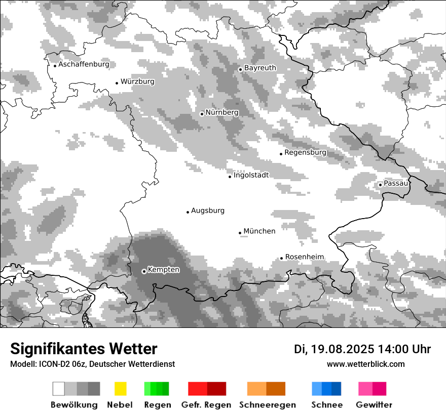 Modellkarten Signifikantes Wetter