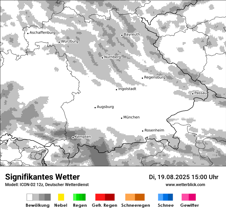 Modellkarten Signifikantes Wetter