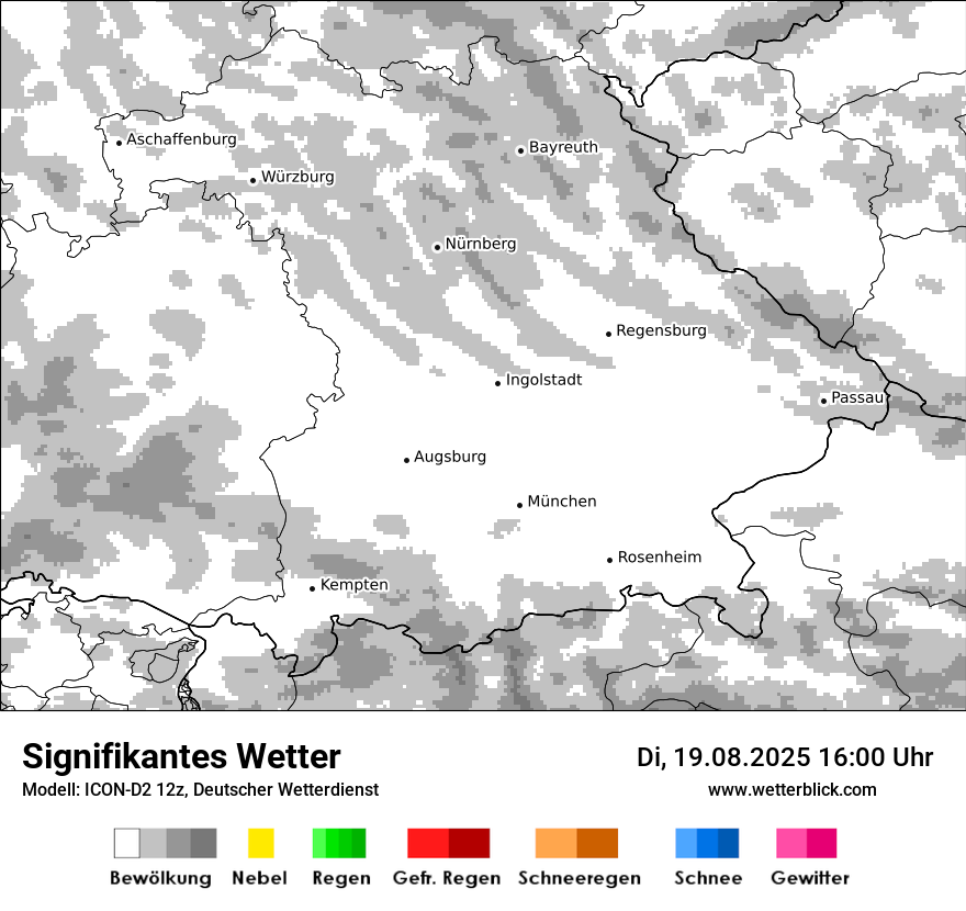 Modellkarten Signifikantes Wetter
