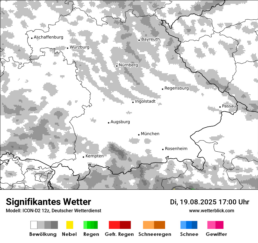 Modellkarten Signifikantes Wetter