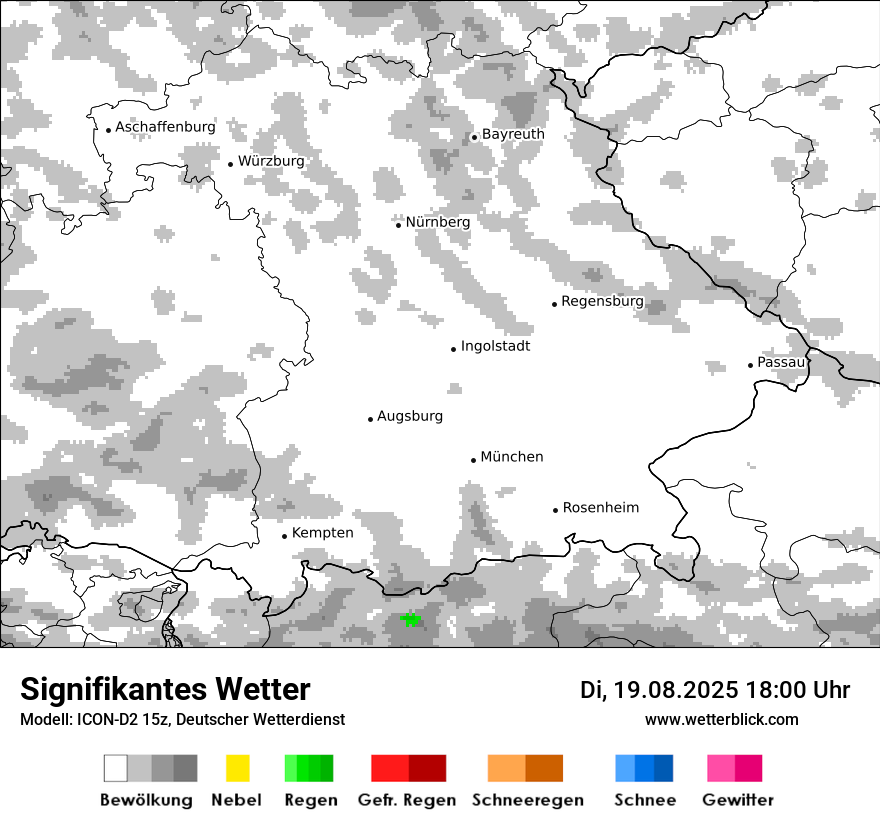 Modellkarten Signifikantes Wetter