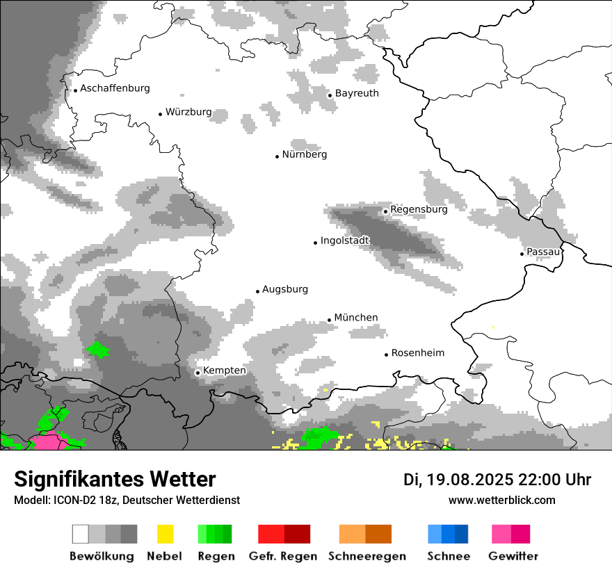 Modellkarten Signifikantes Wetter