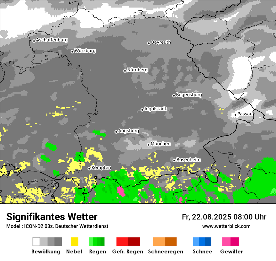 Modellkarten Signifikantes Wetter