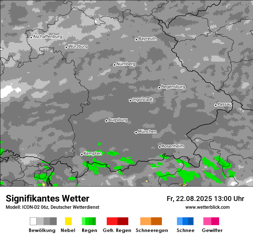 Modellkarten Signifikantes Wetter