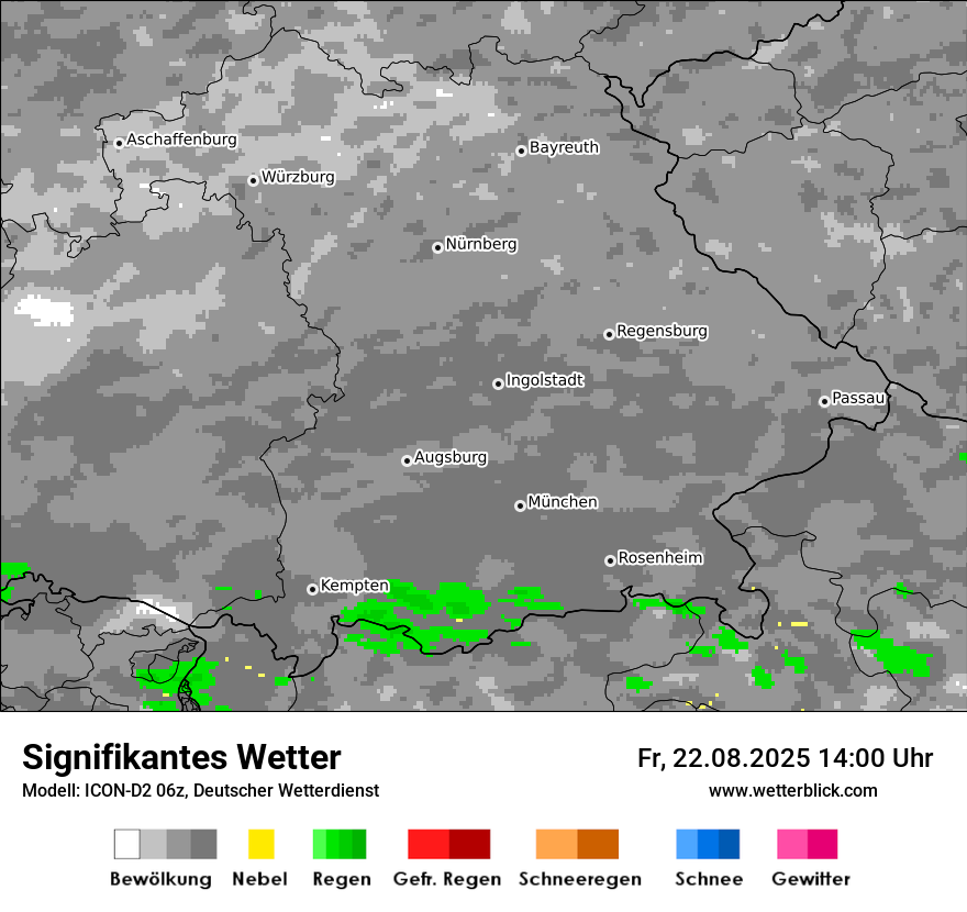 Modellkarten Signifikantes Wetter